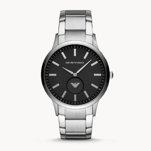 Emporio Armani Renato Quartz Black Dial Silver Steel Strap Watch For Men - AR11118 Buy Now By Emporio Armani