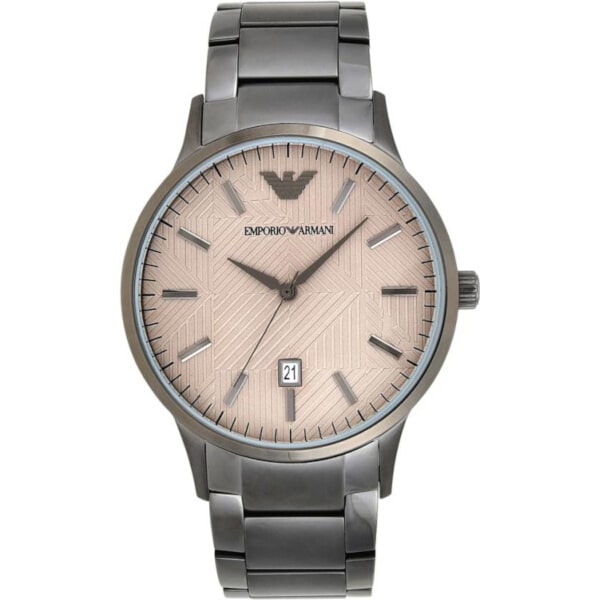 Emporio Armani Renato Quartz Grey Dial Grey Steel Strap Watch For Men - AR11120 Buy Now By Emporio Armani