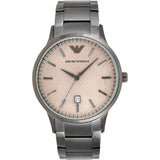 Emporio Armani Renato Quartz Grey Dial Grey Steel Strap Watch For Men - AR11120 Buy Now By Emporio Armani