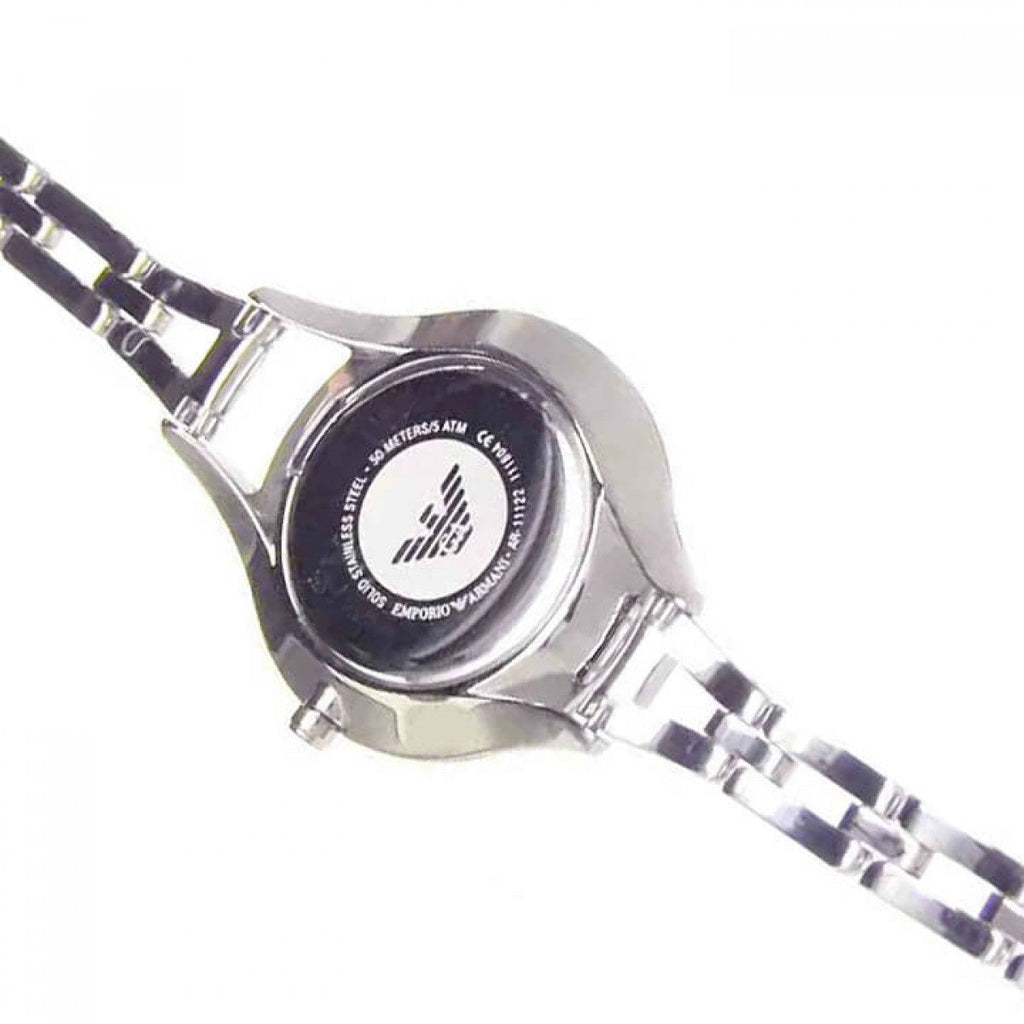 Emporio Armani Aurora Mother Of Pearl Purple Dial Silver Steel Strap Watch For Women - AR11122 Buy Now By Emporio Armani