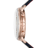 Emporio Armani Aviator Silver Dial Blue Leather Strap Watch For Men - AR11123 Buy Now By Emporio Armani