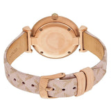 Emporio Armani Analog Grey Dial Pink Leather Strap Watch For Women - AR11126 Buy Now By Emporio Armani