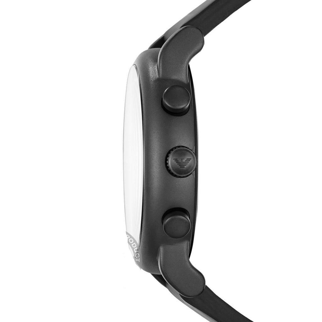 Emporio Armani Luigi Chronograph Black Dial Black Leather Strap Watch For Men - AR11133 Buy Now By Emporio Armani