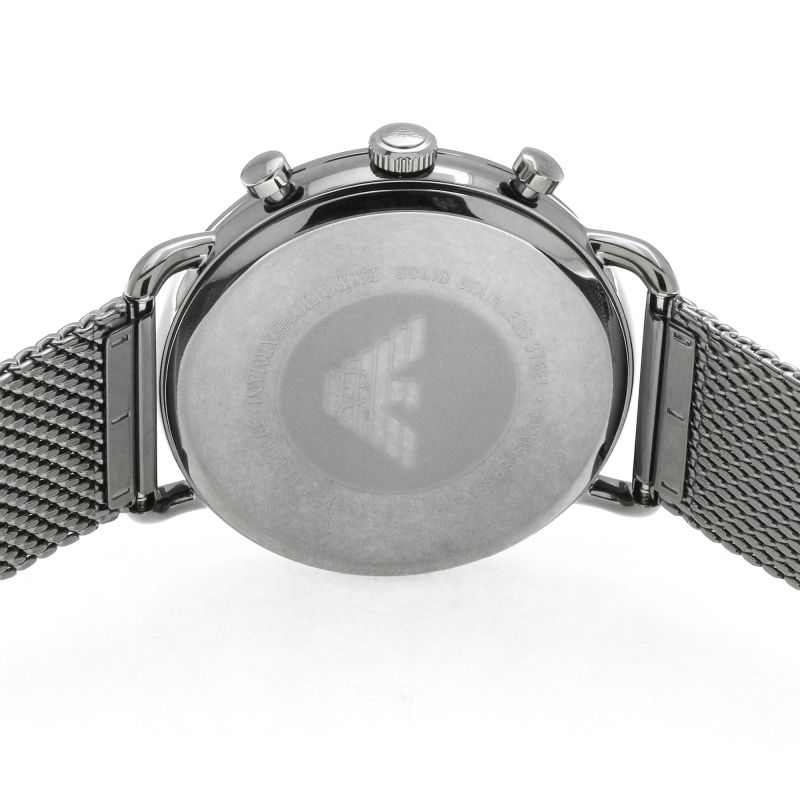Emporio Armani Aviator Brown Dial Grey Mesh Bracelet Watch For Men - AR11141 Buy Now By Emporio Armani