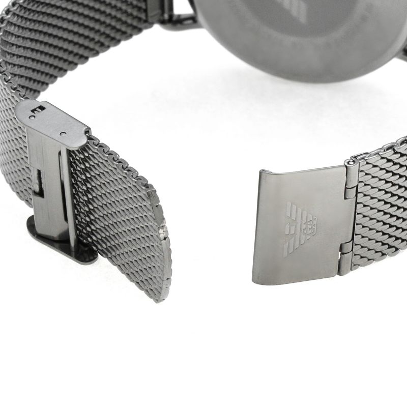 Emporio Armani Aviator Brown Dial Grey Mesh Bracelet Watch For Men - AR11141 Buy Now By Emporio Armani