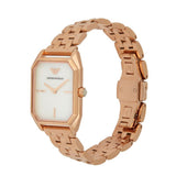 Emporio Armani Giola White Mother of Pearl Dial Rose Gold Steel Strap Watch For Women - AR11147 Buy Now By Emporio Armani