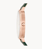 Emporio Armani Mother of Pearl Dial Green Leather Strap Watch For Women - AR11150 Buy Now By Emporio Armani