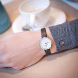 Emporio Armani Modern White Dial Black Leather Strap Watch For Women - AR11159 Buy Now By Emporio Armani