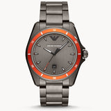 Emporio Armani Sigma Quartz Grey Dial Grey Steel Strap Watch For Men - AR11178 Buy Now By Emporio Armani