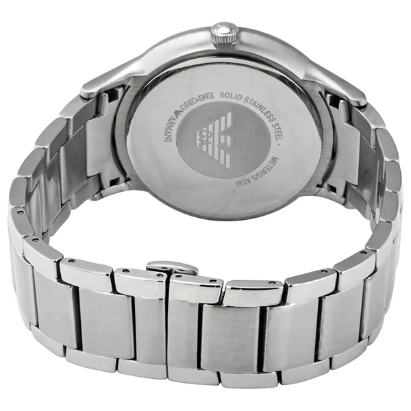 Emporio Armani Renato Quartz Black Dial Silver Steel Strap Watch For Men - AR11179 Buy Now By Emporio Armani