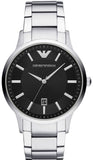 Emporio Armani Renato Quartz Black Dial Silver Steel Strap Watch For Men - AR11181 Buy Now By Emporio Armani