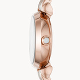 Emporio Armani Gianni T-Bar Mother of Pearl Dial Rose Gold Steel Strap Watch For Women - AR11203 Buy Now By Emporio Armani