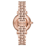 Emporio Armani Gianni T Bar Black Dial Rose Gold Steel Strap Watch For Women - AR11206 Buy Now By Emporio Armani