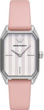 Emporio Armani Quartz White Dial Pink Leather Strap Watch For Women - AR11207 Buy Now By Emporio Armani
