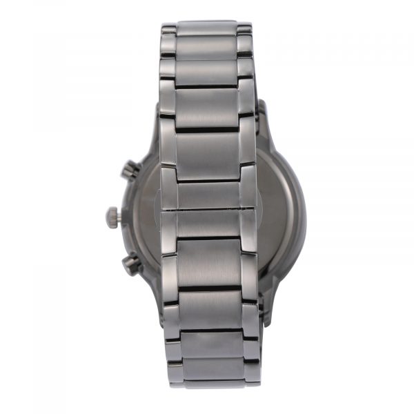 Emporio Armani Renato Chronograph Quartz Blue Dial Black Steel Strap Watch For Men - AR11215 Buy Now By Emporio Armani