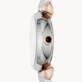 Emporio Armani Gianni T Bar Quartz Blue Dial Two Tone Steel Strap Watch For Women - AR11222 Buy Now By Emporio Armani