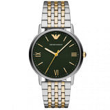 Emporio Armani Kappa Quartz Black Dial Two Tone Mesh Bracelet Watch For Men - AR11228 Buy Now By Emporio Armani