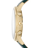 Emporio Armani Renato Chronograph Silver Dial Green Leather Strap Watch For Men - AR11233 Buy Now By Emporio Armani