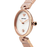 Emporio Armani Arianna White Mother of Pearl Dial Rose Gold Steel Strap Watch For Women - AR11236 Buy Now By Emporio Armani