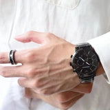 Emporio Armani Giovanni Chronograph Black Dial Black Steel Strap Watch For Men - AR11349 Buy Now By Emporio Armani