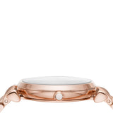 Emporio Armani T-Bar Gianni Crystal Pave Dial Rose Gold Steel Strap Watch For Women - AR11244 Buy Now By Emporio Armani