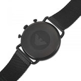 Emporio Armani Aviator Chronograph Black Dial Black Mesh Bracelet Watch For Men - AR11264 Buy Now By Emporio Armani