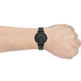 Emporio Armani Gianni T Bar Analog Black Dial Black Steel Strap Watch For Men - AR11299 Buy Now By Emporio Armani