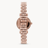 Emporio Armani Gianni T-Bar Mother of Pearl Dial Rose Gold Steel Strap Watch For Women - AR11316 Buy Now By Emporio Armani