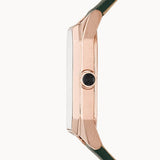 Emporio Armani Gioia Analog Black Mother of Pearl Dial Green Leather Strap Watch For Women - AR11149 Buy Now By Emporio Armani