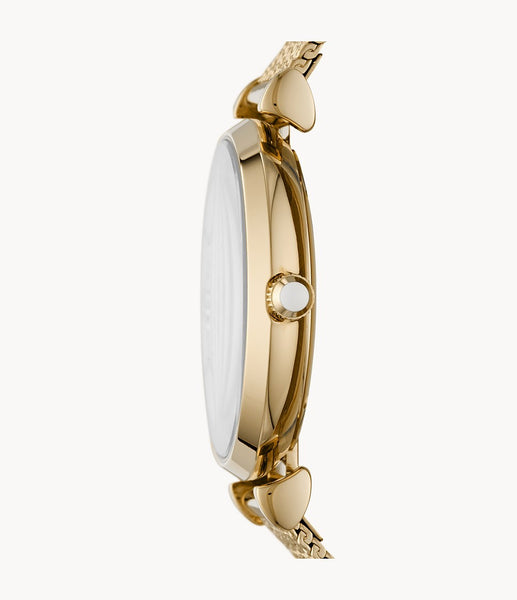 Emporio Armani Gianni T Bar Mother of Pearl Dial Gold Mesh Bracelet Watch For Women - AR11321 Buy Now By Emporio Armani