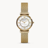 Emporio Armani Gianni T Bar Mother of Pearl Dial Gold Mesh Bracelet Watch For Women - AR11321 Buy Now By Emporio Armani