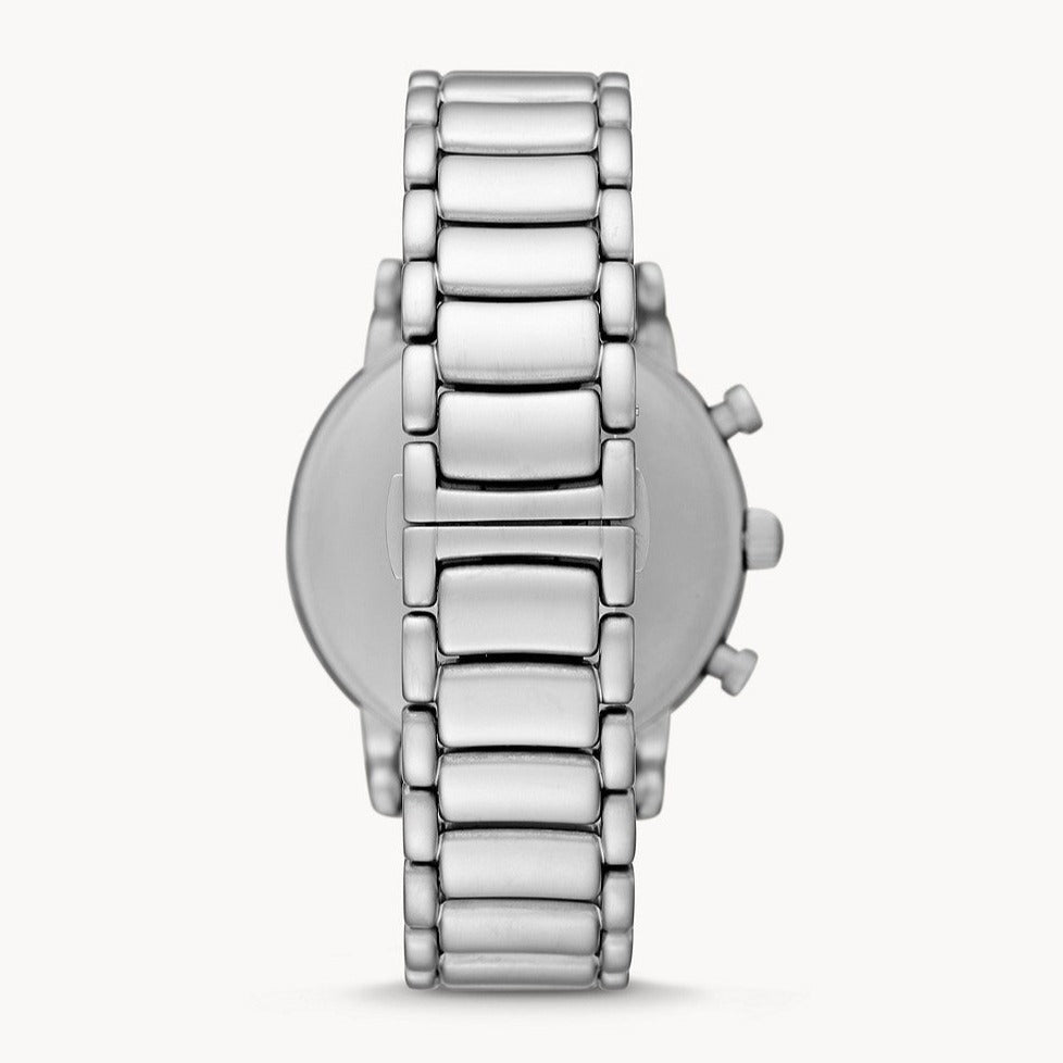 Emporio Armani Luigi Chronograph Black Dial Silver Steel Strap Watch For Men - AR11324 Buy Now By Emporio Armani