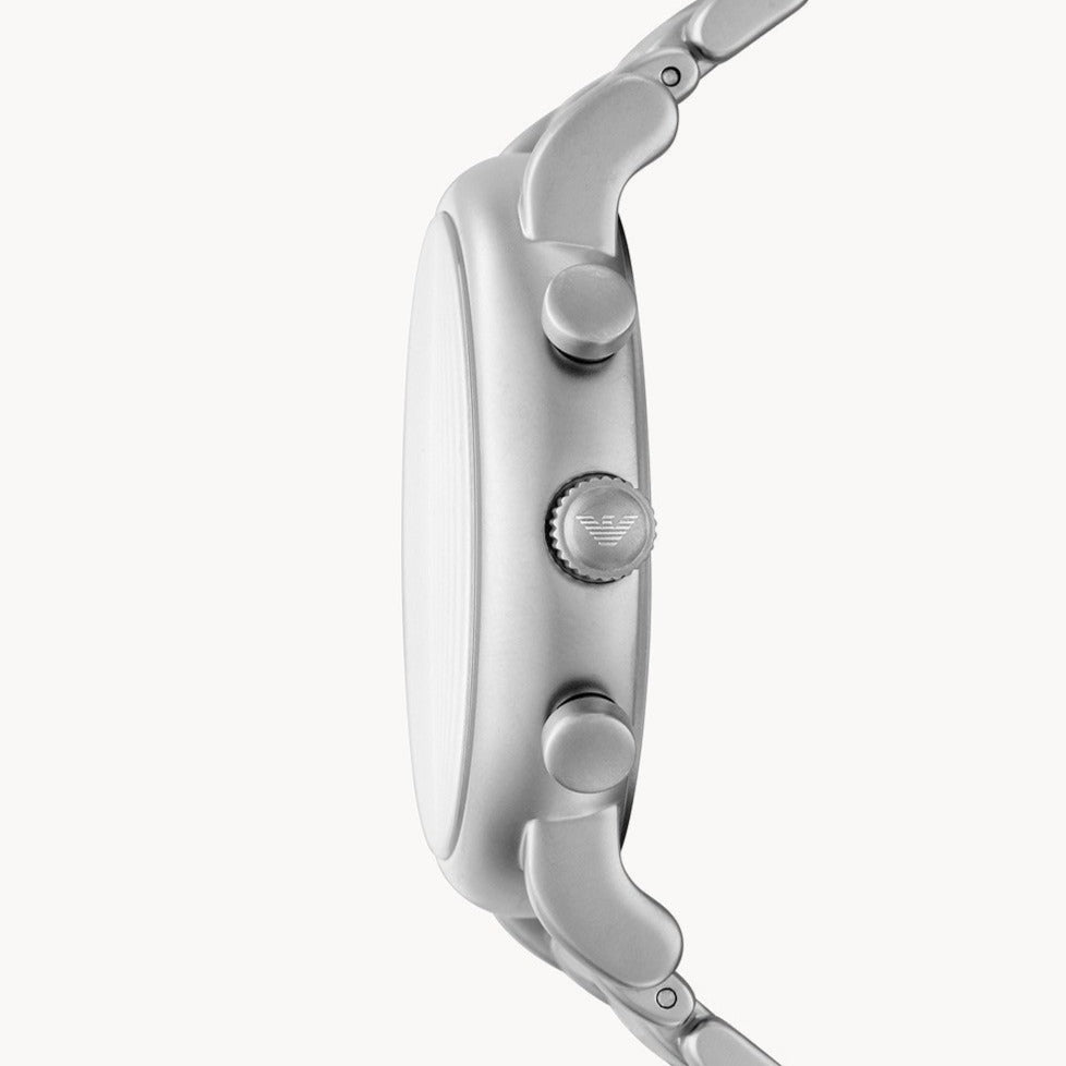 Emporio Armani Luigi Chronograph Black Dial Silver Steel Strap Watch For Men - AR11324 Buy Now By Emporio Armani