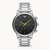 Emporio Armani Luigi Chronograph Black Dial Silver Steel Strap Watch For Men - AR11324 Buy Now By Emporio Armani