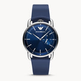 Emporio Armani Aviator Quartz Blue Dial Blue Leather Strap Watch For Men - AR11335 Buy Now By Emporio Armani