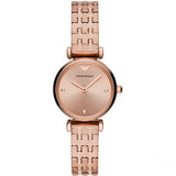 Emporio Armani Gianni T Bar Quartz Rose Gold Dial Rose Gold Steel Strap Watch For Women - AR11342 Buy Now By Emporio Armani