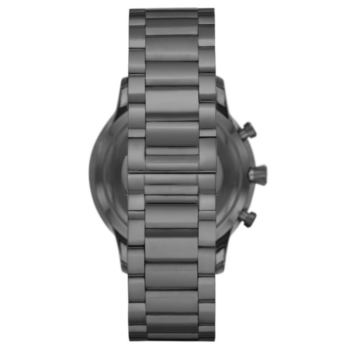 Emporio Armani Giovanni Chronograph Blue Dial Grey Steel Strap Watch For Men - AR11348 Buy Now By Emporio Armani