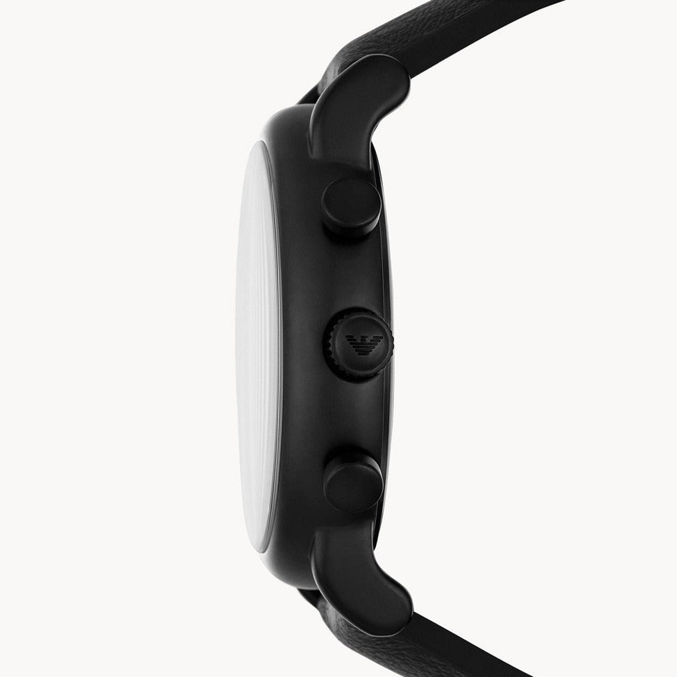 Emporio Armani Luigi Analog Blue Dial Black Leather Strap Watch For Men - AR11351 Buy Now By Emporio Armani