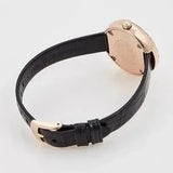 Emporio Armani Rosa Quartz Mother Of Pearl White Dial Black Leather Strap Watch For Women - AR11356 Buy Now By Emporio Armani