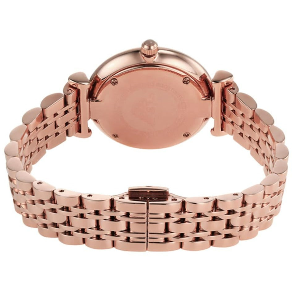 Emporio Armani Gianni T Bar Quartz Mother of Pearl Dial Rose Gold Steel Strap Watch For Women - AR11385 Buy Now By Emporio Armani