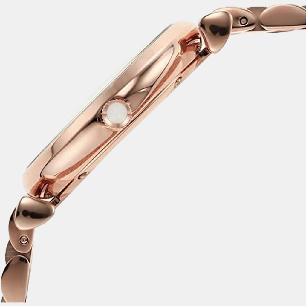 Emporio Armani Gianni T Bar Quartz Mother of Pearl Dial Rose Gold Steel Strap Watch For Women - AR11385 Buy Now By Emporio Armani