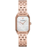 Emporio Armani Gioia Quartz Mother of Pearl Dial Rose Gold Steel Strap Watch For Women - AR11389 Buy Now By Emporio Armani