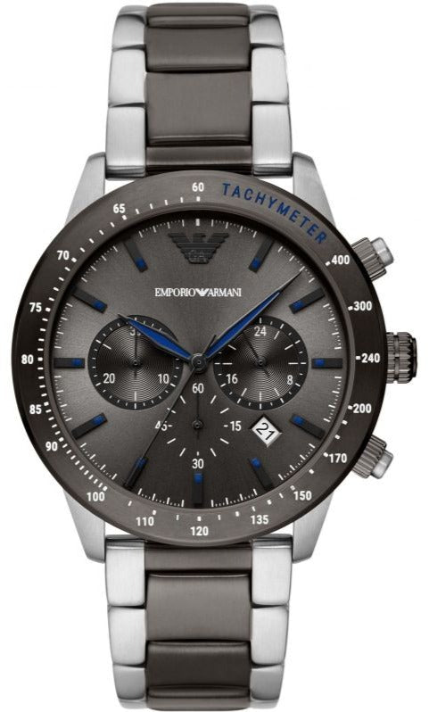 Emporio Armani Chronograph Grey Dial Two Tone Steel Strap Watch For Men - AR11391 Buy Now By Emporio Armani