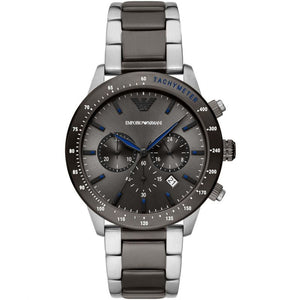 Emporio Armani Chronograph Grey Dial Two Tone Steel Strap Watch For Men - AR11391 Buy Now By Emporio Armani