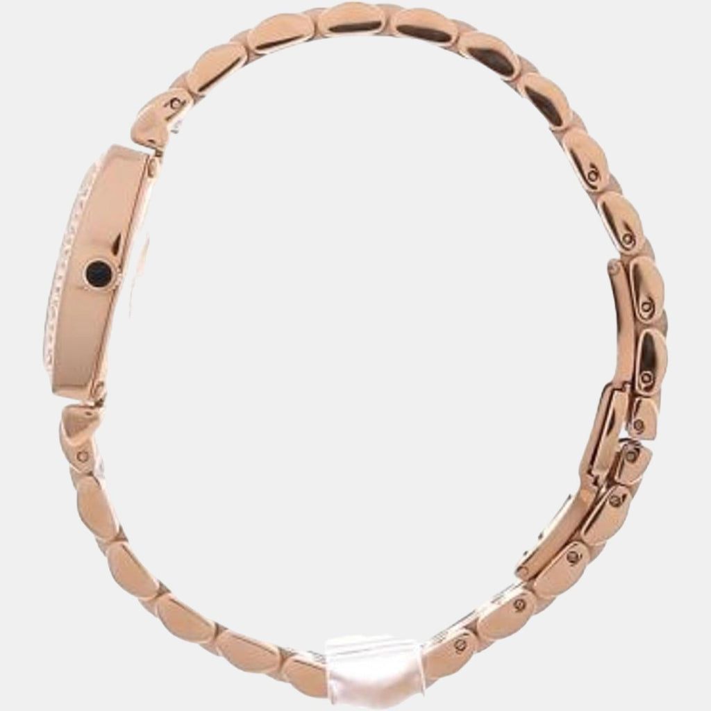 Emporio Armani Gianni T Bar Quartz Crystals White Dial Rose Gold Steel Strap Watch For Women - AR11406 Buy Now By Emporio Armani