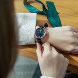 Emporio Armani Gianni T-Bar Quartz Blue Dial Blue Leather Strap Watch for Women - AR11424 Buy Now By Emporio Armani