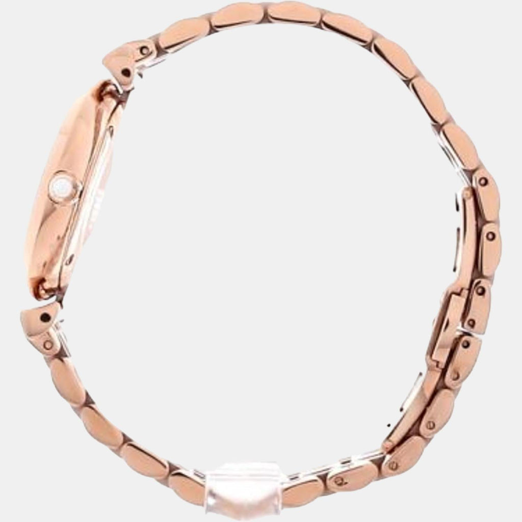 Emporio Armani Gianni T-Bar Crystals Silver Dial Rose Gold Steel Strap Watch For Women - AR11446 Buy Now By Emporio Armani