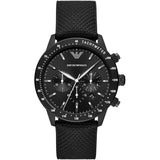 Emporio Armani Mario Chronograph Quartz Black Dial Black Nylon Strap Watch For Men - AR11453 Buy Now By Emporio Armani