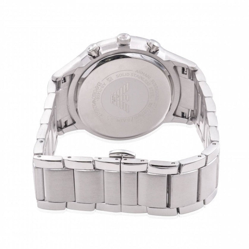 Emporio Armani Renato Chronograph Blue Dial Silver Steel Strap Watch For Men - AR11458 Buy Now By Emporio Armani