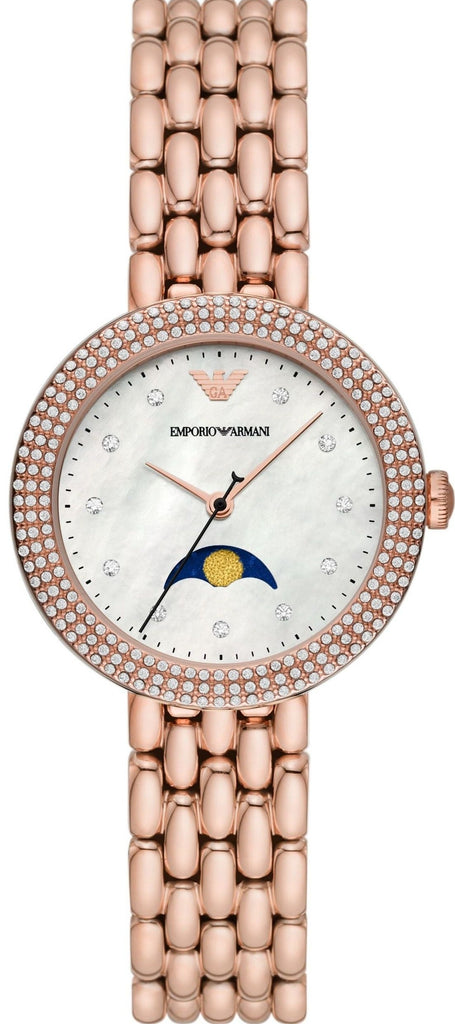 Emporio Armani Rosa Mother of Pearl Dial Rose Gold Steel Strap Watch For Women - AR11462 Buy Now By Emporio Armani